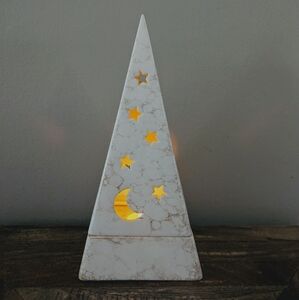 Vintage Partylite Pyramid Tealight Candle Holder